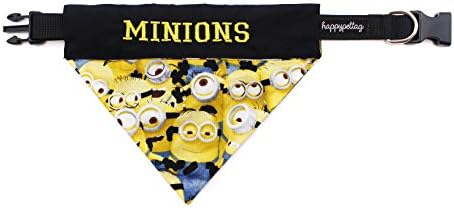 happypettag Pet Bandana - Personalized Pet Bandana Minions Dog Bandana Cat Bandana Handmade Pet Scarf Personalized Dog Collar Dog Gift