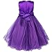 FEESHOW Girls' Glitter Sequined Bow Wedding Pageant Party Princess Flower Dress
