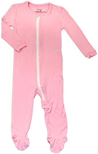 Silkberry Baby Bamboo Footie Sleeper Pink 3-6m