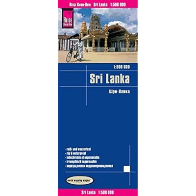 Sri Lanka, mapa de carreteras impermeable. Escala 1:500.000. Reise Know-How. Sri Lanka, mapa de carreteras impermeable. Escala 1:500.000. Reise Know-How.