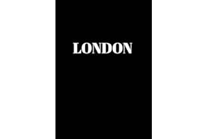 London: Hardcover Black Decorative Book for Decorating Shelves, Coffee Tables, Home Decor, Stylish World Fashion Cities Design