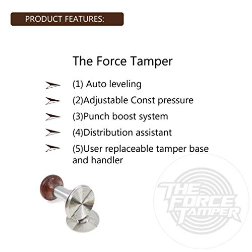 The Force Tamper Automatic Impact Coffee Tamper Adjustable Const Pressure and Autoleveling