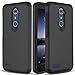 ZTE ZMAX Pro Case, ZTE Zmax Duo LTE Case, ZTE Blade X Max Case, OTOONE [Slim] Dual Layer Heavy Duty Protection Silicone Matte Cover for ZTE Grand X Max 2 Without Built in Screen Protector (Black)