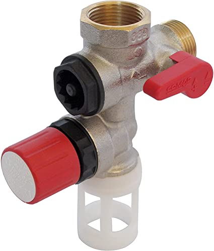 Comap S600009 Gruppo di Sicurezza 889 Diritto per scaldabagno Elettrico e cumulo Verticale, Senza Colore