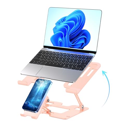 Ergonomic 2-in-1 Laptop Phone Stand