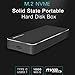 NVMe Enclosure, Type-C USB 3.1 NVME SSD Box, NVME Solid State Hard Disk Case PCIe M.2 SSD to USB 3.1 Type C Gen2 Enclosure.