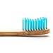 Bamboo Vegan Toothbrush [Set 4] - All Natural Wooden Toothbrushes - Organic, Eco-Friendly and Biodegradable with BPA Free Bristles - Helps Save the Planet and Kids in Need [Adult Blue]