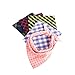 EXPEDER Dog Bandanas 5 Pack Plaid Triangle Scarfs Washable Triangle Bibs for Pets Dog and Cat