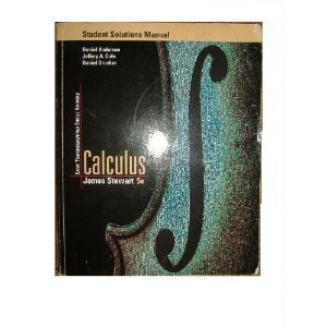 Calculus Early Transcendentals Single Variable (Student Solutions Manual) 5th edition by Anderson, Daniel, Cole, Jeffery A., Drucker, Daniel (2003) Paperback