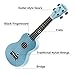 yosager 21 Inch Wooden Ukulele Toy for Kids Musical Instrument Musical Toys (Blue)