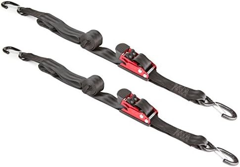 Reese Powersports 1880400 8' Surelok Ratchet Tie Down with Soft Ties , 2 Pack