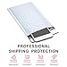 UCGOU Bubble Mailers 4x8 Inch White 50 Pack Usable Size 4x7 Inch Padded Envelopes Small Business Mailing Packages Opaque Self Seal Adhesive Waterproof Boutique Shipping Bags for Jewelry Supplies #000