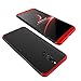 Case for Huawei Mate 10 Lite, MAOOY Full Body Protection 360 Degree Hard PC Plastic Armor Back Cover Ultra Slim Thin Anti-Scratch Resistant Protective Shell for Huawei Mate 10 Lite, Red and Black