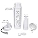 Zenfuze 3-in-1 Fruit Infuser Water Bottle with Flip Top Locking Lid, Clear (27 Ounce)