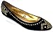 Shoes 18 Womens Micro Suede Studded Almond Toe & Heel Cap W/Metal Heat Seals Ballerina Ballet Flats Shoes
