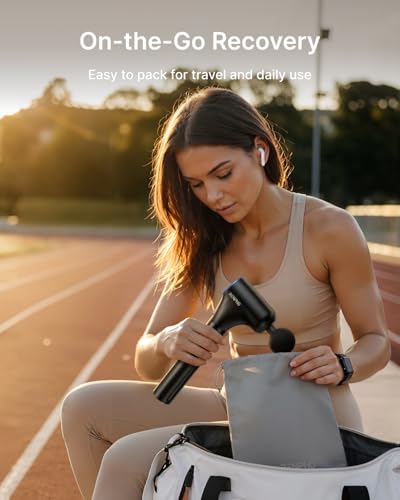 RENPHO Reach Curve Massage Gun with Extension Handle, 4-in-1 Massager | 10MM Deep Tissue, Handheld Neck Massager for Soreness, Travel Massage Tool, FSA Eligible HSA, Gifts for Men Women