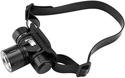 Riuty LED Diving Headlight, Outdoor Night Waterproof L2 Head-mounted Torch Searchlight Adjustable Headband without Battery