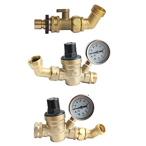 PLG Garden Hose Elbow Connector,45 Degree Hose Extender,Solid Brass Adapter - Thumbnail 5