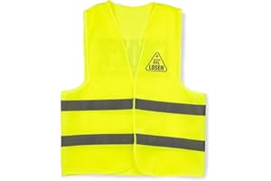 TrophySmack Fantasy Football Loser Vest, Embarrassing Loser Award - Bright Yellow (One-Size-Fits-Most)