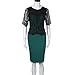 Women Bodycon Pencil Dress – Ladies Elegant Pencil Evening Party Dresses – Lace Patchwork Midi Dressthumb 4