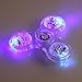 Beautymei LED Light Switch Fidget Spinner EDC Hand Spinner For Kids and Adult Funny Fidget Toy (Purple LED Light)