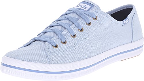 Keds Women's Kickstart Chambray Fashion Sneaker, Blue, M US