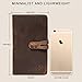 Travel Wallet with RFID Blocking Awesome Passport Wallet Credit Cards Holder Document Organizer Genuine Leather (Coffee)