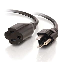 C2G 03114 18 AWG Short Extension Power Cord, Power