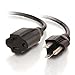 C2G 3FT Premium Universal Extension Cord - Power Extension Cord for TV, Computer, Monitor, Appliance & More (03114)