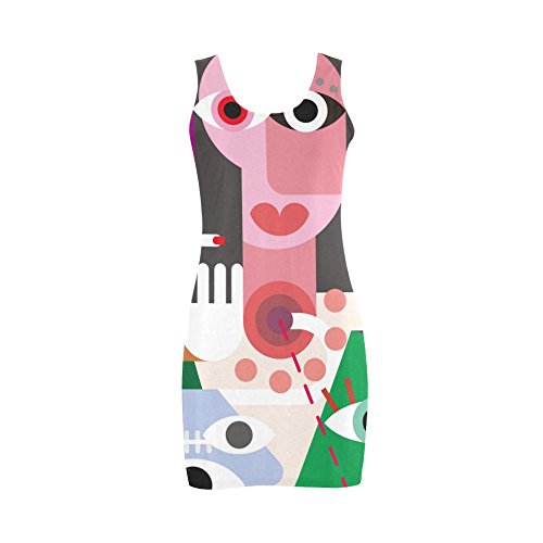 Womens Pop Art Polyester Casual Vest Dress Xl | Desertcart Guam