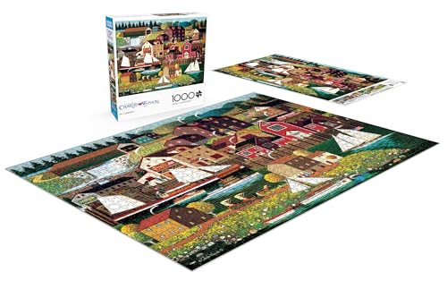 Buffalo Games - Charles Wysocki - The Cambridge - 1000 Piece Jigsaw Puzzle for Adults -Challenging Puzzle Perfect for Game Nights - Finished Size is 26.75 x 19.75