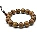 Zen Dear Unisex Natural Wenge Mala Prayer Beads Necklace Bracelet Meditation Buddhist Rosary Mala Bead