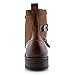 Polar Fox Asher MPX808585 Mens Cap Toe Ankle Lace-up Dress Combat Motorcycle Boots – Brown, Size 11
