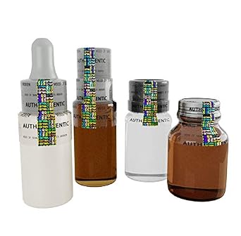 Download Amazon Com Clear Holographic Shrink Wrap With Black Ink With Holographic Optical Strip For Liquid Bottles Of All Types Pack Of 250 Industrial Scientific