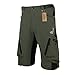 Lixada Baggy Shorts Cycling Bicycle Bike MTB Pants Shorts Breathable Loose Fit Casual Outdoor Cycling Running Clothes Polyamide Lycra with Zippered Pockets