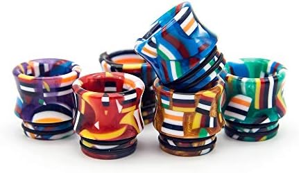 810 すべての810スレッドコネクター用ドリップチップ フラッグパターンカーブ樹脂ドリップチップ 2