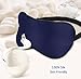Plemo Upgraded Sleep Mask, 100% Pure Silk Eye Cover with Reusable Ice Pack for Hot & Cold Therapy, Comfortable & Super Soft Eye Mask with Adjustable Strap