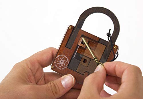 The Einstein Collection Lock Puzzle - Tricky padlock brain game - Professor Puzzle 3D Brain Teaser Puzzles. - Thumbnail 3