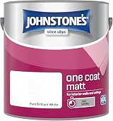 Johnstone's One Coat Matt Emulsion Paint Pure Brilliant White 2.5L view 2