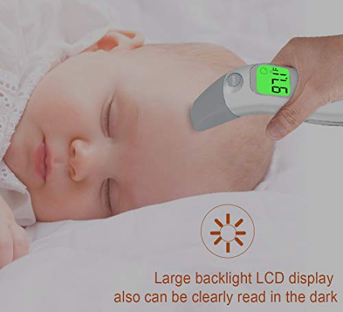 Simplife Baby Forehead and Ear Thermometer for Fever, Infrared Medical Temporal Basal Body Thermometer with Instant Accurate Readings, Suitable for Kids, Toddlers, Infants, Adults ... - Thumbnail 3
