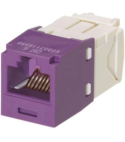 シャクティ Amazon.com: Panduit CJ688TGVL Category-6 8-Wire TG-Style Jack