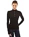 PattyBoutik Women V Neck Button Ribbed Sweater (Black Small)