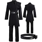 Wecos Tunic Costume Mens Hooded Knight Outfits Halloween Cosplay Costume Three Versions