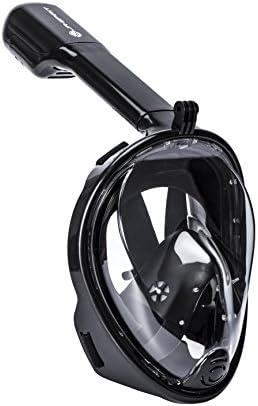 Easybreath Full Face Snorkel Mask - JRspirit 2017 New Design Seaview 180° GoPro Compatible Scuba Diving Snorkeling Mask with Anti-fog and Anti-leak Design for Adults/Youth