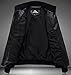 KIWEN Men's Stand Up Collar Faux Leather Jacket Slim Fit,Black,US S/Tag size: L