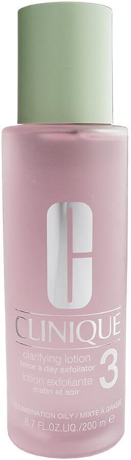 Clinique 3 Combination Oily Clarifying Lotion 200ml Dermatologist Developed