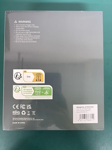 GL.iNet GL-E750V2 (MUDI) 4G LTE Portable Wi-Fi Hotspot for Travel | Mobile Hotspot Device, OpenWrt, OpenVPN, WireGuard, 7000mAh, Global Version