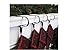 Haute Decor The Original MantleClip Stocking Holder with Holly Embossed Design- 4 Pack (Antique Brass) - Christmas Stocking Hanger Adjusts to Fit Various Mantel Styles