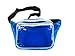Fanny Pack, Clear Design, Transparent Blue Waist Bag, For Women Men Kids (Blue Clear)