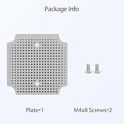 LeMotech Mounting Plate for Junction Box, ABS